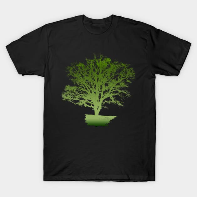 green tree t-shirt T-Shirt by rickylabellevie